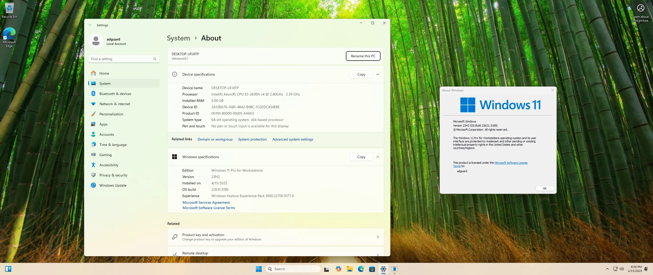 Программный интерфейс Microsoft Windows 11 [10.0.22631.5189], Version 23H2 (Updated April 2025) - Оригинальные образы от Microsoft MSDN [En]