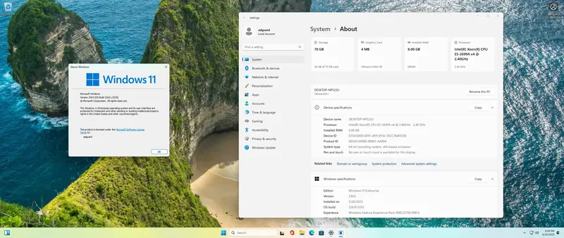 Программный интерфейс Microsoft Windows 11 [10.0.22631.5335], Version 23H2 (Updated May 2025) - Оригинальные образы от Microsoft MSDN [En]