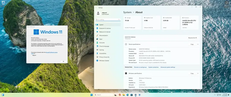 Программный интерфейс Microsoft Windows 11 [10.0.22631.5624], Version 23H2 (Updated July 2025) - Оригинальные образы от Microsoft MSDN [En]