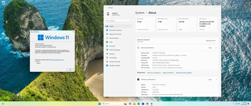 Программный интерфейс Microsoft Windows 11 [10.0.26100.4061], Version 24H2 (Updated May 2025) - Оригинальные образы от Microsoft MSDN [En]