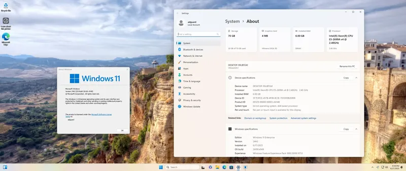 Программный интерфейс Microsoft Windows 11 [10.0.26100.4349], Version 24H2 (Updated June 2025) - Оригинальные образы от Microsoft MSDN [En]