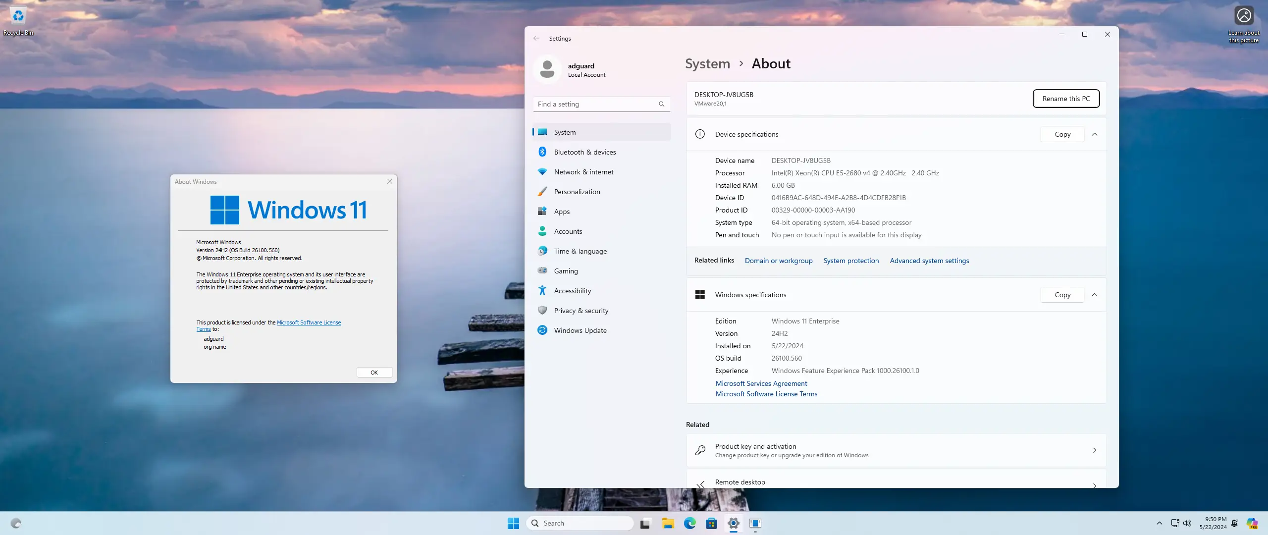 Программный интерфейс Microsoft Windows 11 [10.0.26100.560], Version 24H2 Preview - Оригинальные образы от Microsoft TechBench [En]