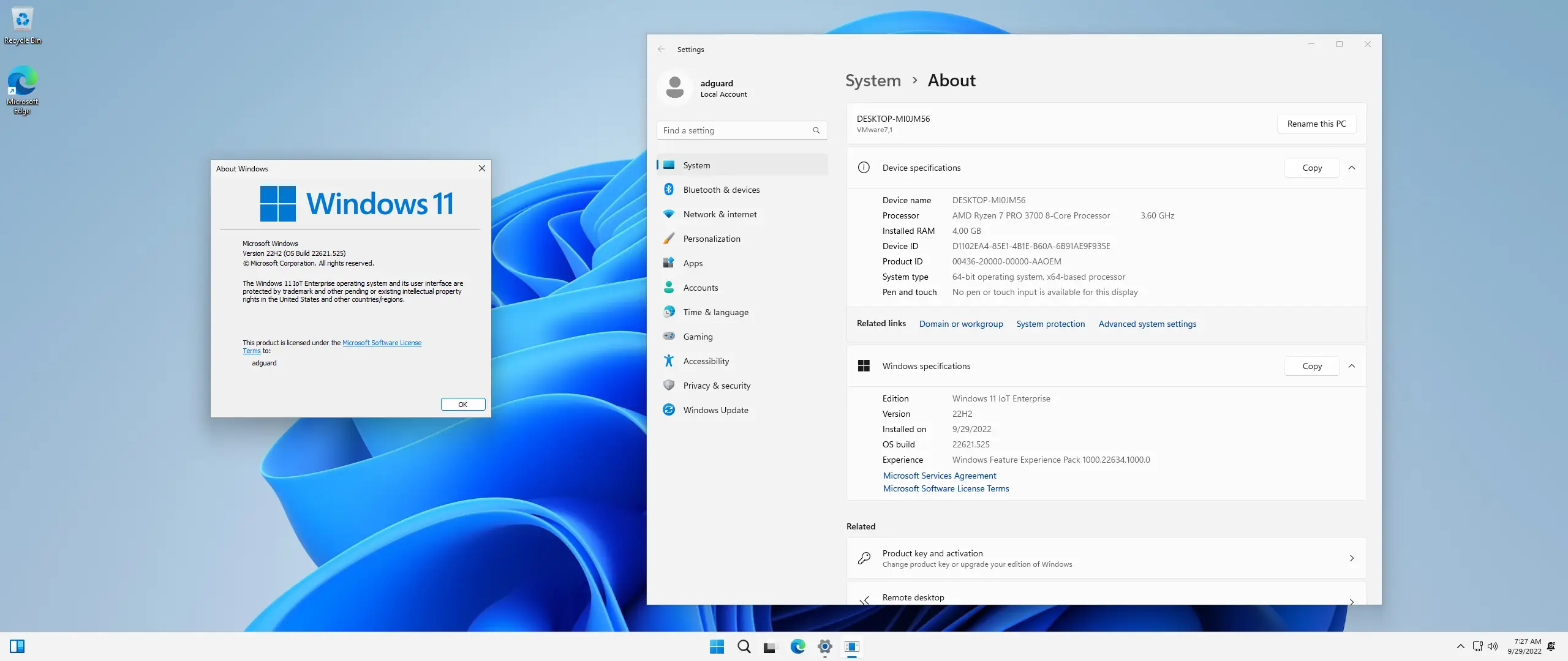 Программный интерфейс Microsoft Windows 11 IoT Enterprise [10.0.22621.525], Version 22H2 (Updated September 2022) - Оригинальные образы от Microsoft MSDN [En]