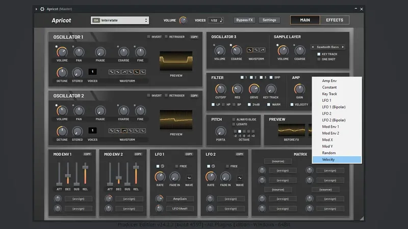 Программный интерфейс nakst - Apricot 1.1.32 (x86 x64) FL Studio Native, CLAP [En]