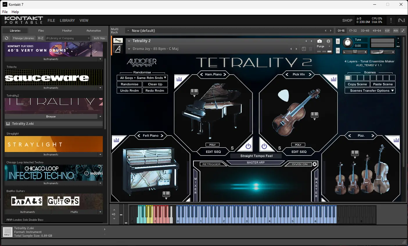 Программный интерфейс Native Instruments - Kontakt 7.10.1 STANDALONE, VSTi, VSTi 3, AAX (x64) Portable by vkDanilov [En]