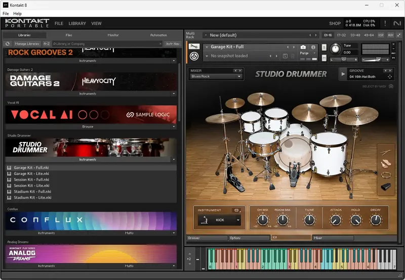 Программный интерфейс Native Instruments - Kontakt 8.5.0 STANDALONE, VSTi, VSTi 3, AAX (x64) Portable by vkDanilov [En]