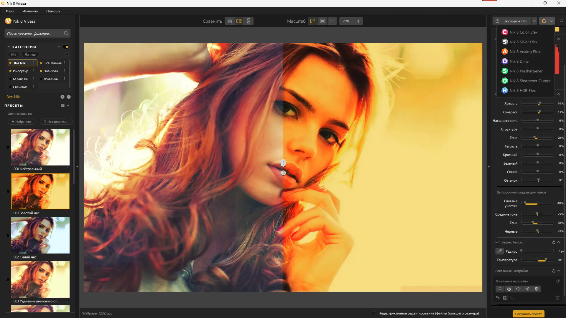 Программный интерфейс Nik Collection by DxO 8.0.12 Portable by 7997 [Multi Ru]