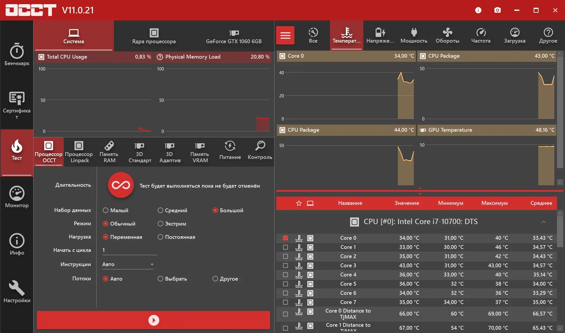 Программный интерфейс OCCT 11.0.21 Patreon Edition RePack (& Portable) by elchupacabra [Multi Ru]