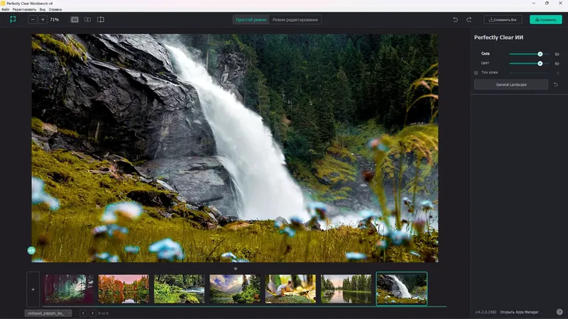 Программный интерфейс Perfectly Clear WorkBench 4.2.0.2382 RePack (& Portable) by elchupacabra [Multi Ru]