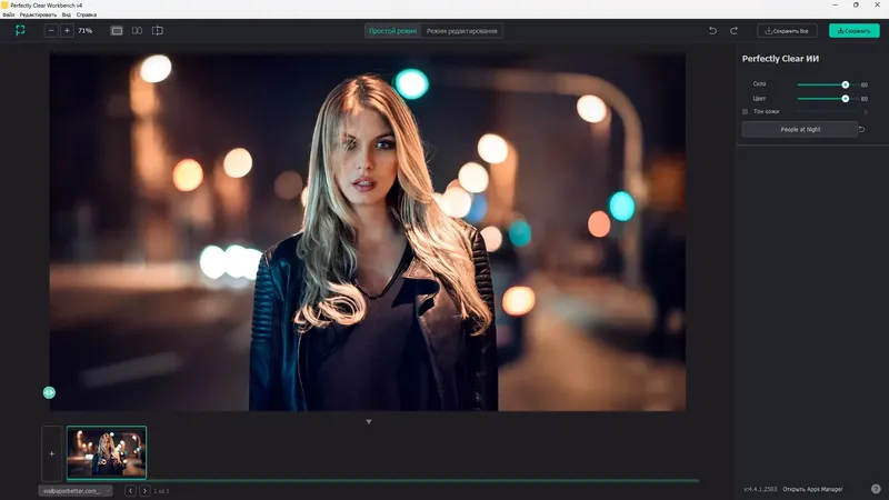 Программный интерфейс Perfectly Clear WorkBench 4.4.0.2503 RePack (& Portable) by elchupacabra [Multi Ru]