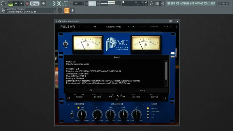 Программный интерфейс Pulsar Audio - Mu 1.3.4 VST, VST3, AAX (x64) RePack by R2R [En]