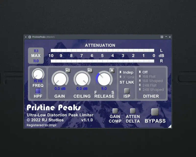 Программный интерфейс Raising Jake Studios - Pristine Peaks 1.1.0 VST, VST3, AAX (x64) [En]