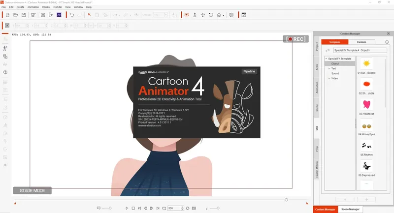 Программный интерфейс Reallusion Cartoon Animator Pipeline 4.51.3511.1 + Resource Pack [En]