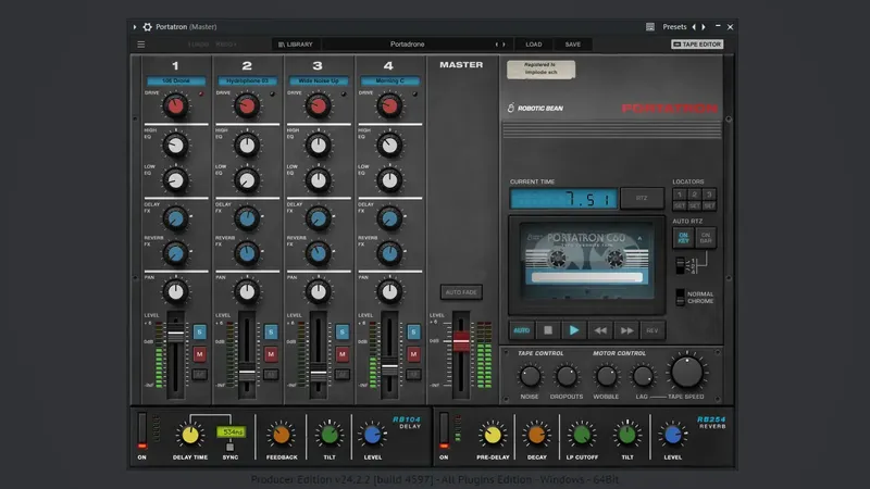 Программный интерфейс Robotic Bean - Portatron 1.5.0 VST 3, AAX (x64) [En]