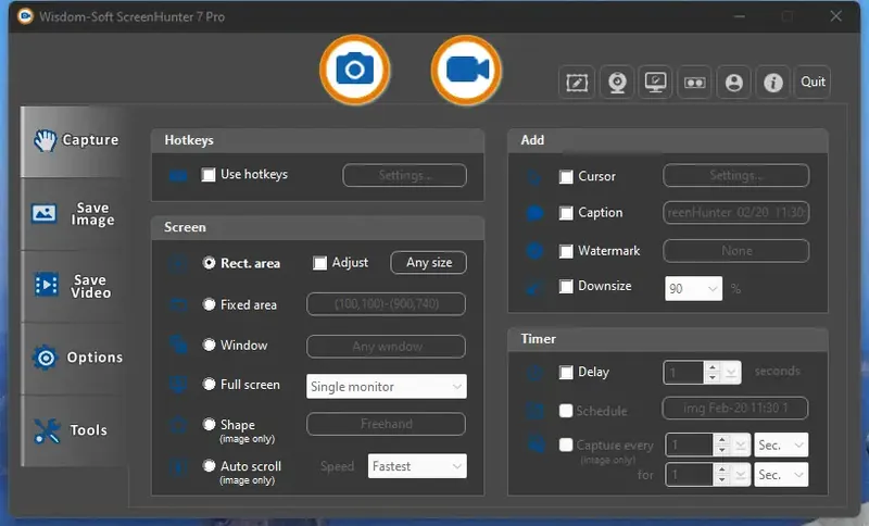 Программный интерфейс ScreenHunter Pro 7.0.1447 RePack (& Portable) by elchupacabra [En]