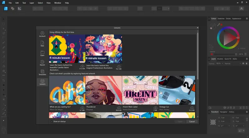 Программный интерфейс Serif Affinity Designer 2.5.5.2636 Portable by 7997 [Multi]