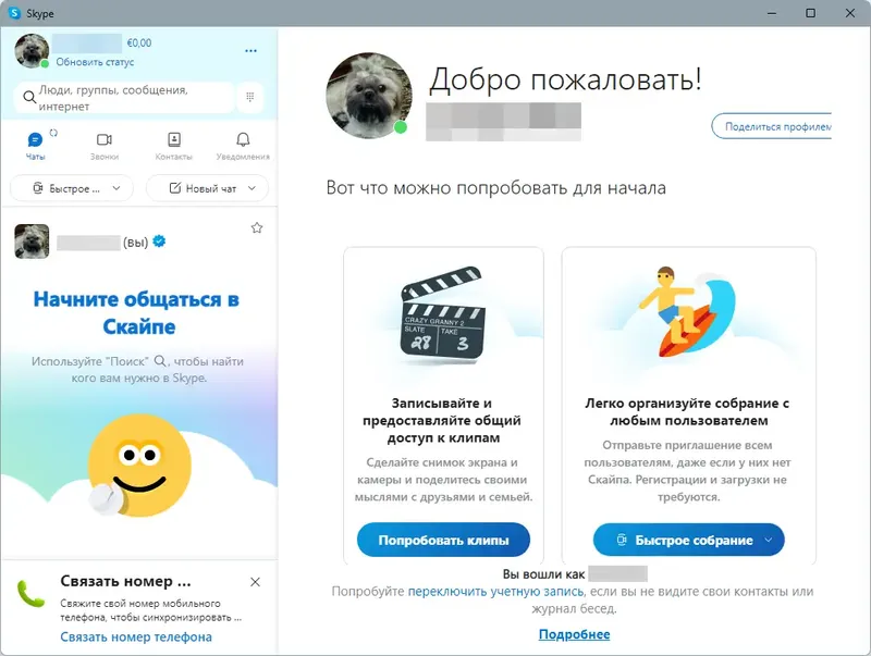 Программный интерфейс Skype 8.126.0.208 RePack (& Portable) by KpoJIuK [Multi Ru]