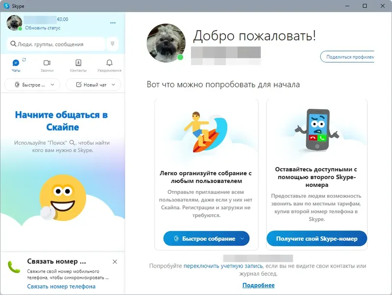 Программный интерфейс Skype 8.129.0.201 RePack (& Portable) by KpoJIuK [Multi Ru]