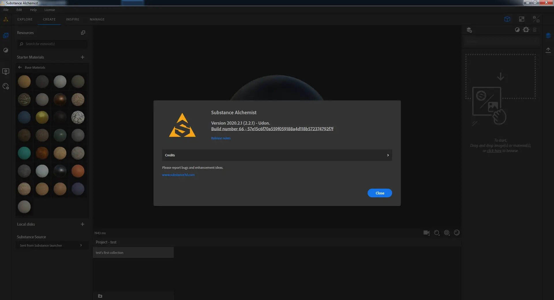 Программный интерфейс Substance Alchemist 2020.2.1 (2.2.1) Build 66 [En]