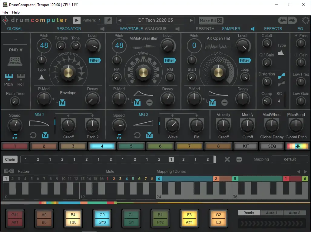 Программный интерфейс Sugar Bytes - DrumComputer 1.2.9 Standalone, VSTi, VSTi 3, AAX RePack by TCD [En]