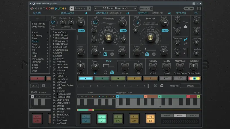 Программный интерфейс Sugar Bytes - DrumComputer 1.3.0 Standalone, VSTi, VSTi 3, AAX RePack by TCD [En]