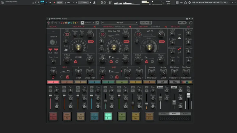 Программный интерфейс Sugar Bytes - DrumComputer 1.3.3b2024 Standalone, VSTi, VSTi 3, AAX RePack by TCD (Rev.1) [En]