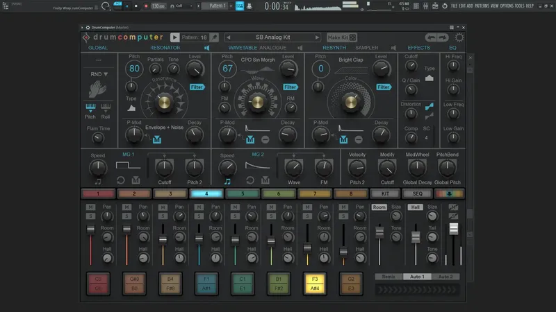 Программный интерфейс Sugar Bytes - DrumComputer 1.3.4 Standalone, VSTi, VSTi 3, AAX (x64) RePack by TCD [En]