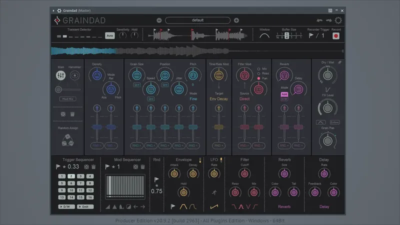 Программный интерфейс Sugar Bytes - Graindad 1.0.2 Standalone, VST, VST 3, AAX RePack by TCD [En]