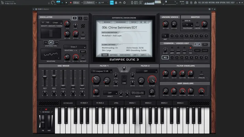 Программный интерфейс Synapse Audio - DUNE 3 3.6.4 VSTi, VSTi 3, AAX (x64) [En]