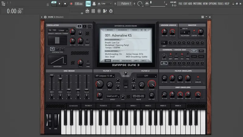Программный интерфейс Synapse Audio - DUNE 3.6.2 VSTi, VSTi 3, AAX (x64) [En]