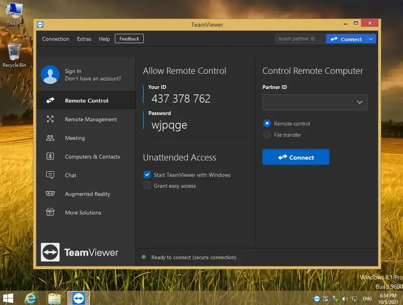 Программный интерфейс TeamViewer 15.27.3 RePack (& Portable) by elchupacabra [Multi Ru]
