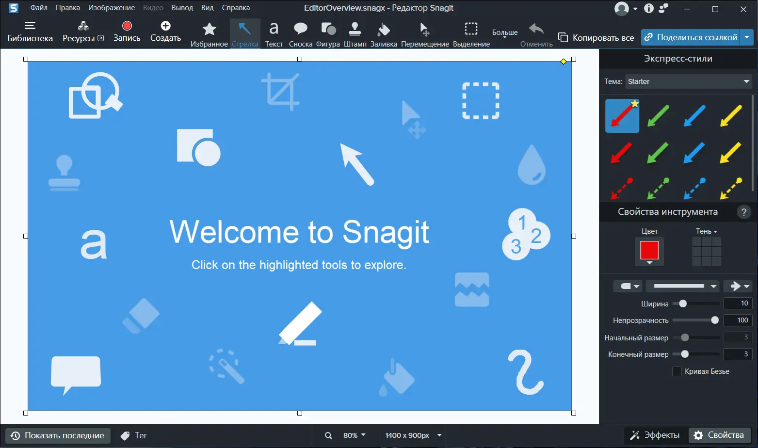 Программный интерфейс TechSmith Snagit 24.3.1 build 5417 (x64) RePack by elchupacabra [Multi Ru]