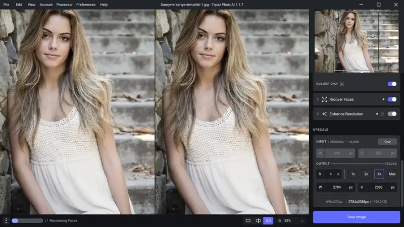 Программный интерфейс Topaz Photo AI 1.1.7 Portable by 7997 [En]