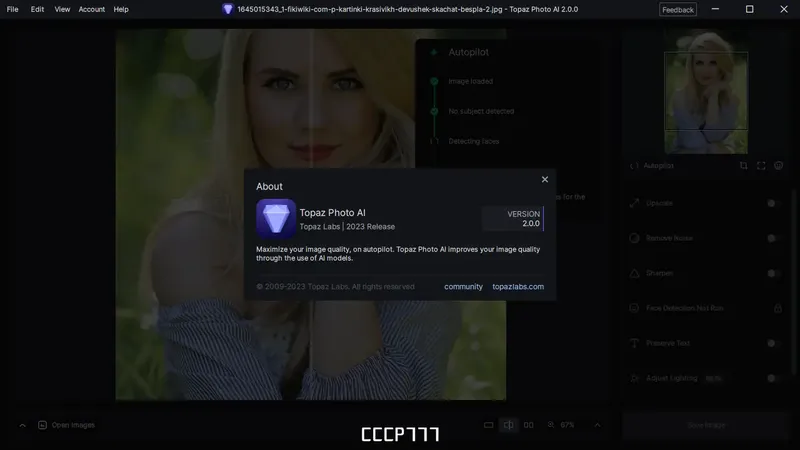 Программный интерфейс Topaz Photo AI 2.0.0 (x64) RePack by KpoJIuK [En]