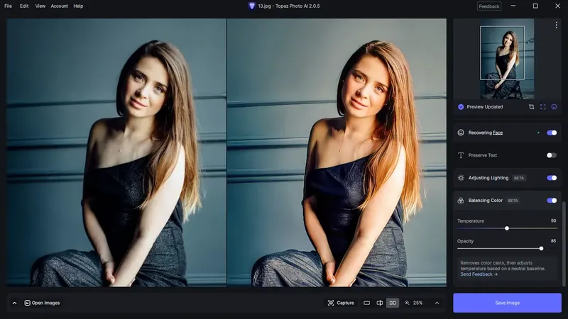 Программный интерфейс Topaz Photo AI 2.0.5 (x64) Portable by conservator [En]