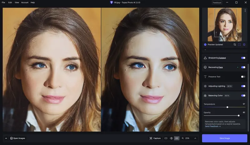 Программный интерфейс Topaz Photo AI 2.0.5 (x64) RePack (& Portable) by TryRooM [En]