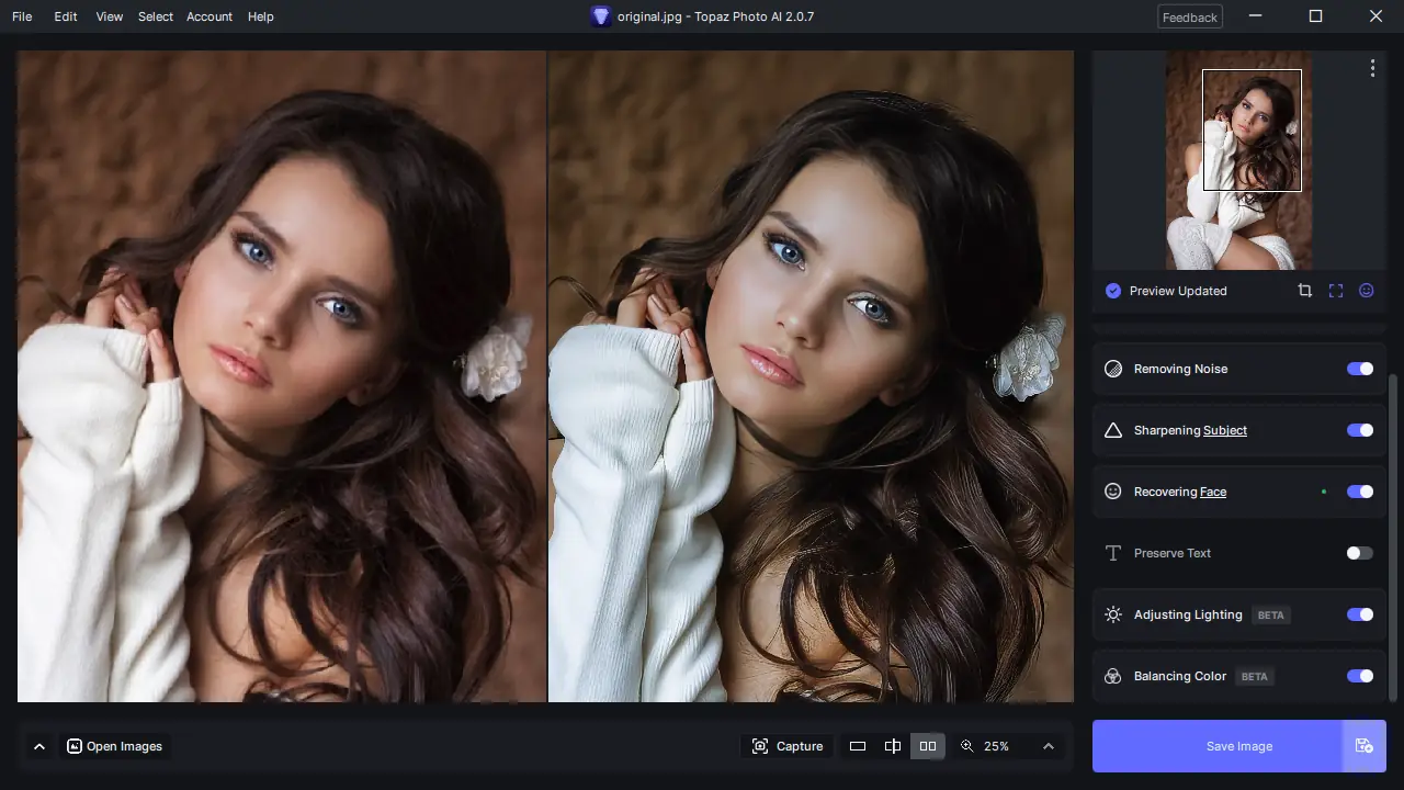 Программный интерфейс Topaz Photo AI 2.0.7 (x64) RePack (& Portable) by TryRooM [En]