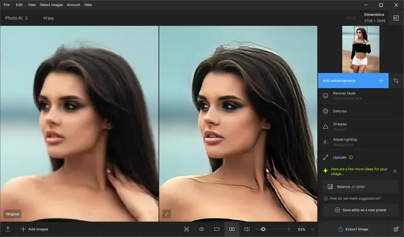 Программный интерфейс Topaz Photo AI 3.2.0 RePack (& Portable) by TryRooM [En]