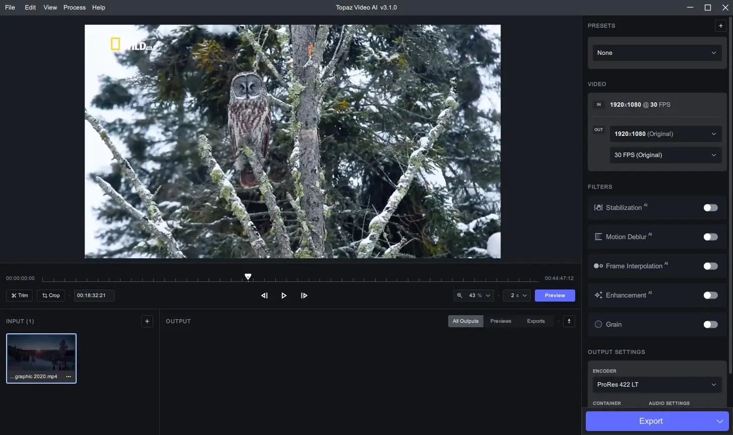 Программный интерфейс Topaz Video AI 3.1.0 (x64) RePack (& Portable) by elchupacabra [En]