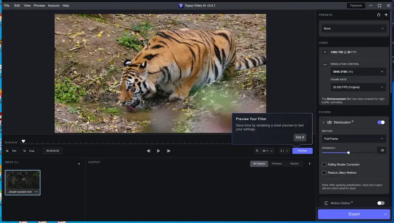 Программный интерфейс Topaz Video AI 3.4.1 (x64) RePack by KpoJIuK [En]