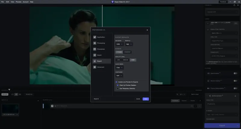 Программный интерфейс Topaz Video AI 3.5.1 RePack (& Portable) by elchupacabra [En]