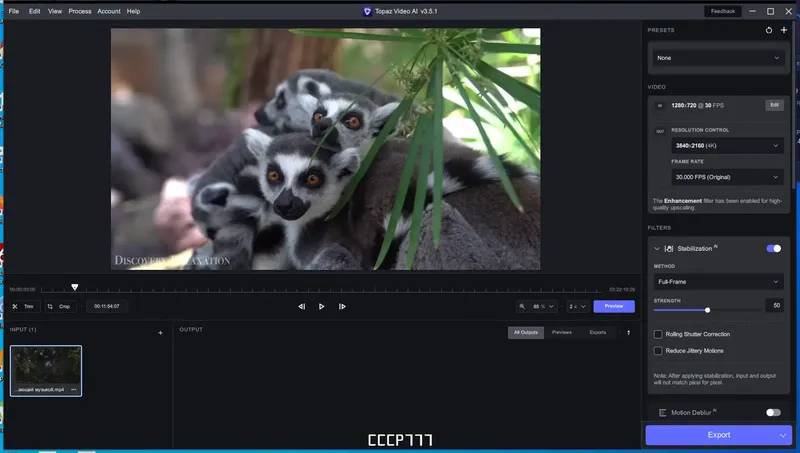 Программный интерфейс Topaz Video AI 3.5.1 (x64) RePack by KpoJIuK [En]