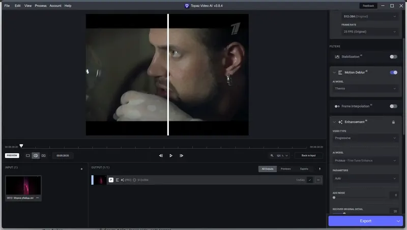 Программный интерфейс Topaz Video AI 3.5.4 RePack (& Portable) by TryRooM [En]