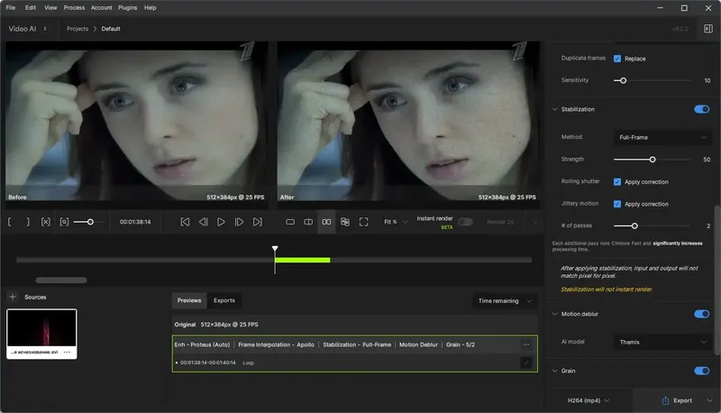 Программный интерфейс Topaz Video AI 5.2.0 (x64) RePack (& Portable) by elchupacabra [En]