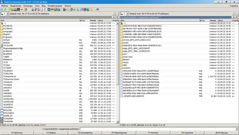 Программный интерфейс Total Commander 10.51 MAX-Pack 2022.09.01 by Mellomann [Ru En]