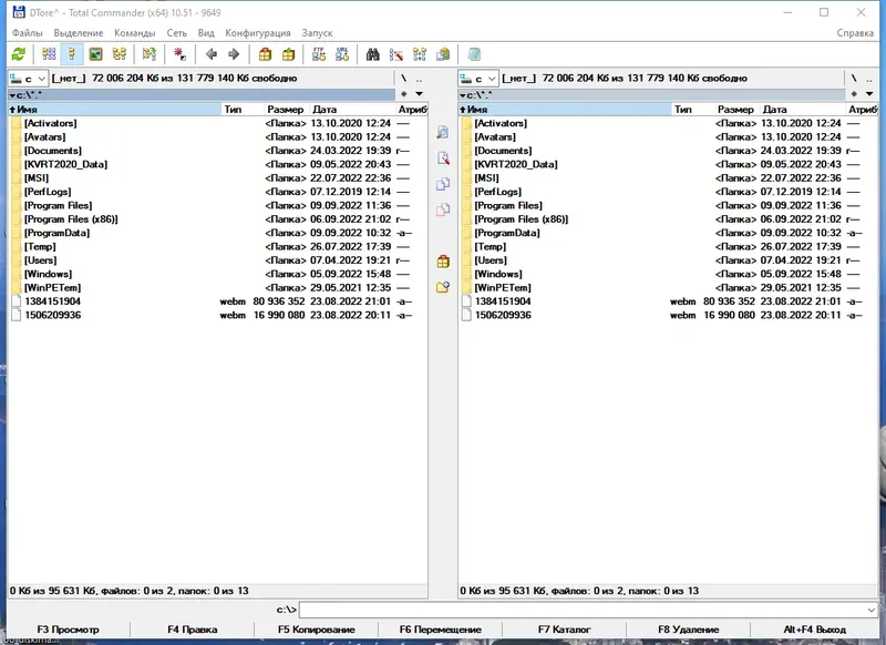 Программный интерфейс Total Commander 10.51 RePack (& Portable) by 9649 [Multi Ru]