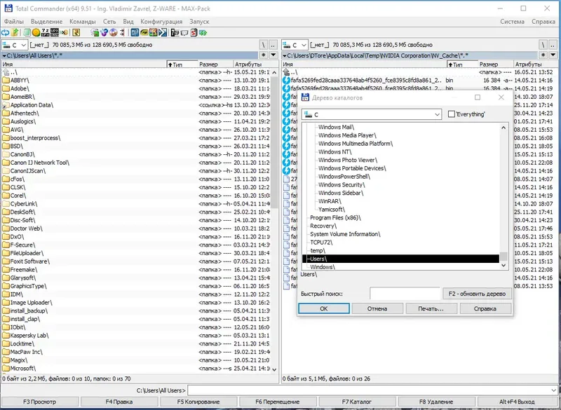 Программный интерфейс Total Commander 9.51 MAX-Pack 2021.05.14 Final by Mellomann [Ru En]