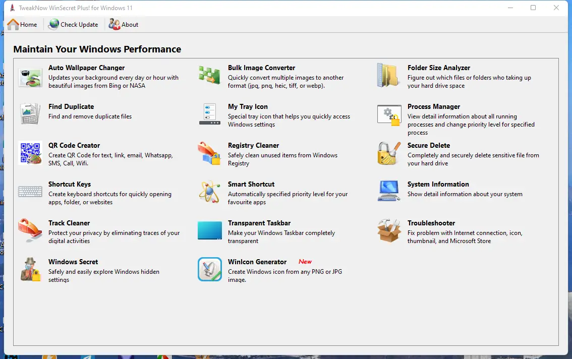 Программный интерфейс TweakNow WinSecret Plus! 4.6.2 RePack (& Portable) by elchupacabra [En]