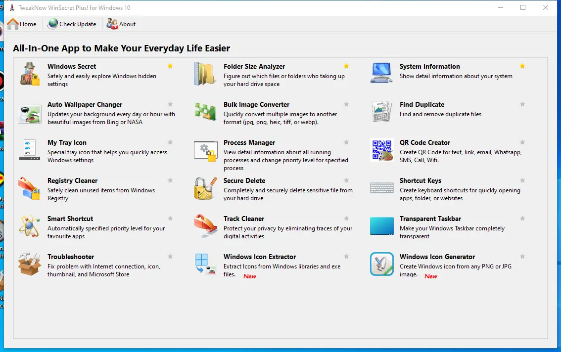 Программный интерфейс TweakNow WinSecret Plus! 4.7.2 RePack (& Portable) by elchupacabra [En]