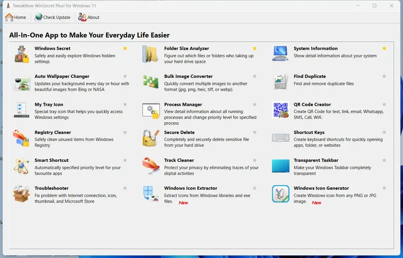 Программный интерфейс TweakNow WinSecret Plus! 4.7.3 RePack (& Portable) by elchupacabra [En]